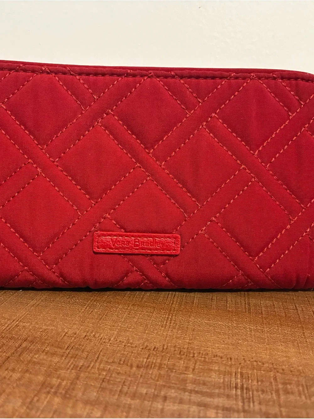 Vera Bradley Red Quilted Clutch